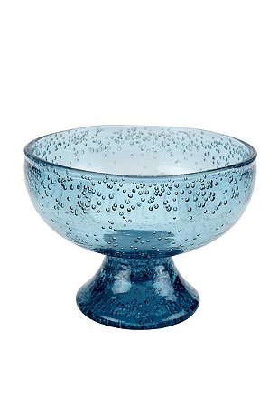 TAÇA DE SOBREMESA BOLHAS ACRÍLICO AZUL