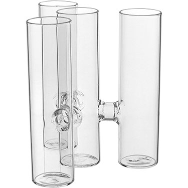 VASO TUBO DE VIDRO TRANSPARENTE