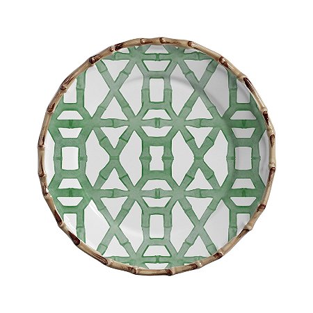 PRATO RASO BAMBOO PRINT VERDE