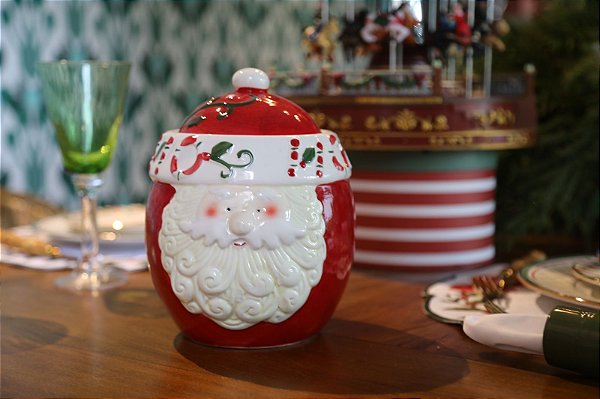 PORTA BISCOITO PAPAI NOEL