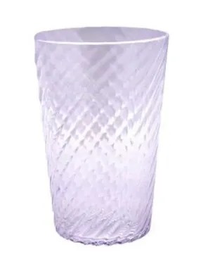COPO DE ACRILICO TRANSPARENTE ASPIRAL COM RELEVO