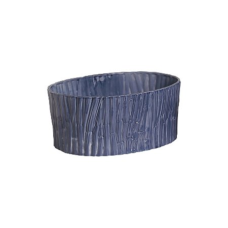VASO / CENTRO DE MESA GRANDE BAMBU AZUL TATI