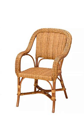 CADEIRA ANGRA DE FIBRA NATURAL BEGE
