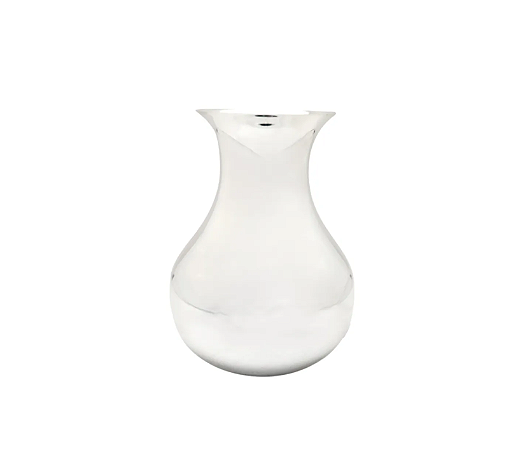 VASO BOJUDO LISO EM PRATA