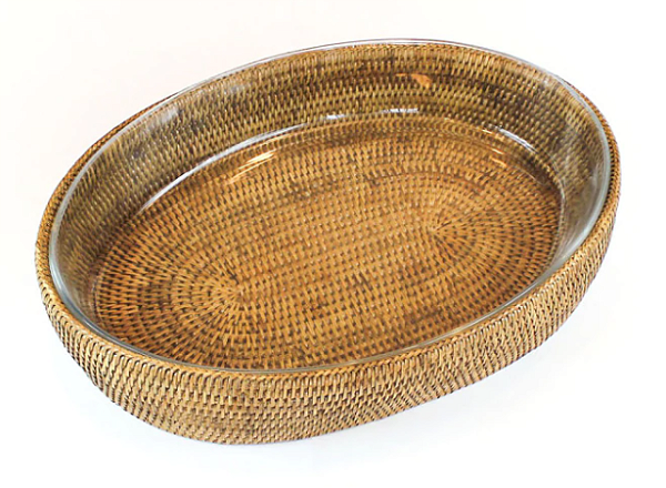 SUPORTE / TRAVESSA OVAL EM RATTAN MAYA - G