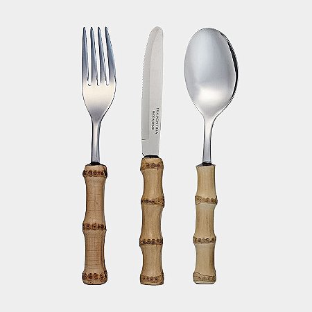 FAQUEIRO DE MESA - 18 pçs - BAMBU