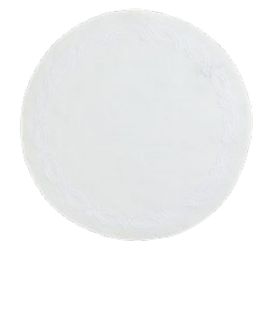 JOGO AMERICANO TRULY REDONDO BRANCO COM BORDADO BRANCO