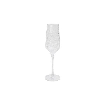 TAÇA DE CHAMPAGNE BOLHAS ACRÍLICO TRANSPARENTE