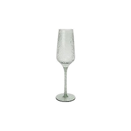 TAÇA DE CHAMPAGNE BOLHAS ACRÍLICO VERDE