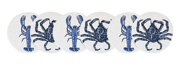 DESCANSO DE COPOS MARE REDONDO KIT C/ 6