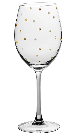 TAÇA DE ÁGUA / VINHO TINTO COM VIDRO TRANSPARENTE DOTS - 560 ML