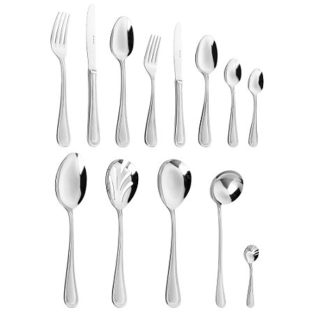 FAQUEIRO 101 PEÇAS DE AÇO INOX PÉROLA