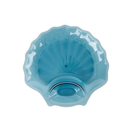 PETISQUEIRA / SALADEIRA COM MOLHEIRA CONCHA AZUL