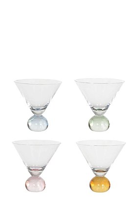 CJ. 4 TAÇAS DE SOBREMESA COLORIDAS LUA