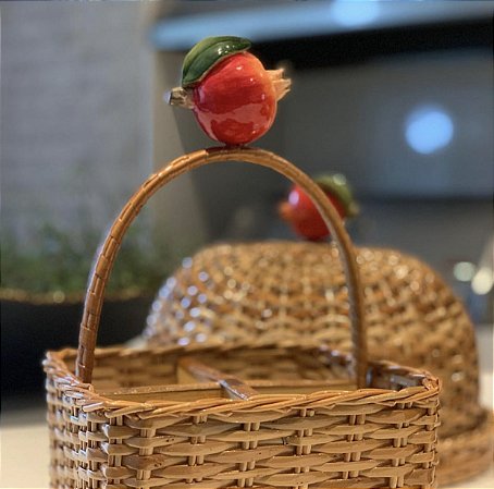 PORTA TALHERES - VIME NATURAL - ROMÃ