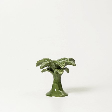 CASTIÇAL TROPICAL COQUEIRO VERDE - P