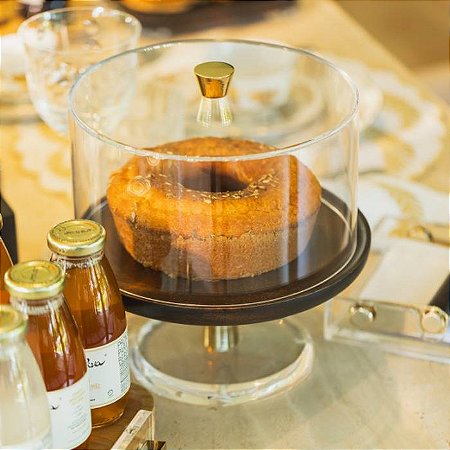 BOLEIRA M EM ACRÍLICO E MADEIRA - LYA