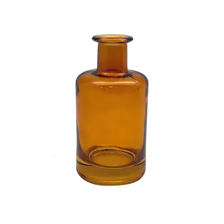VASO COLLOR GARRAFA DECORATIVO EM VIDRO ÂMBAR - P