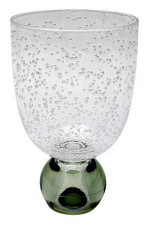 TAÇA EM ACRILICO BOLHAS LUA VERDE