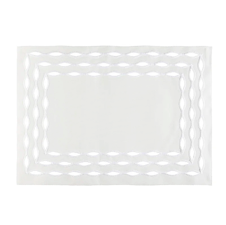 JOGO AMERICANO RETANGULAR OLEA BRANCO