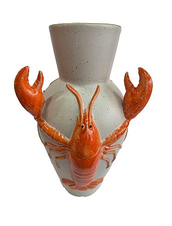 VASO DE CERÂMICA LAGOSTA - G