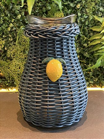 JARRA DE LIMÃO SICILIANO - 1 L VIME SINTÉTICO - AZUL MARINHO