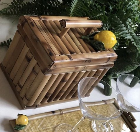 BALDE DE GELO EM BAMBU - LIMÃO SICILIANO