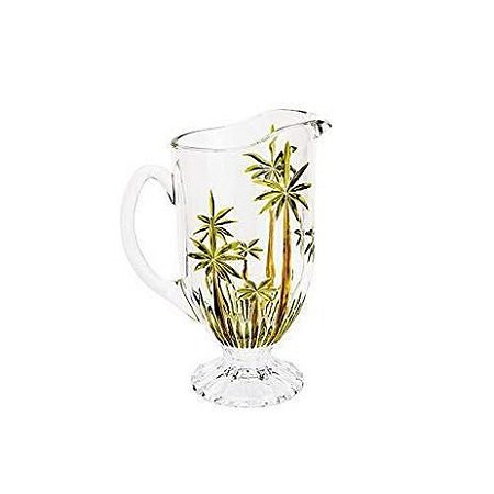 JARRA CRISTAL DE CHUMBO PALM TREE HANDPAINT 1,5L