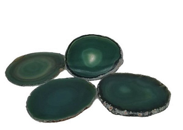 Descanso de Copo em Ágata Verde