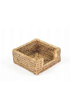 PORTA GUARDANAPO RATTAN ITACARÉ 14x14 cm