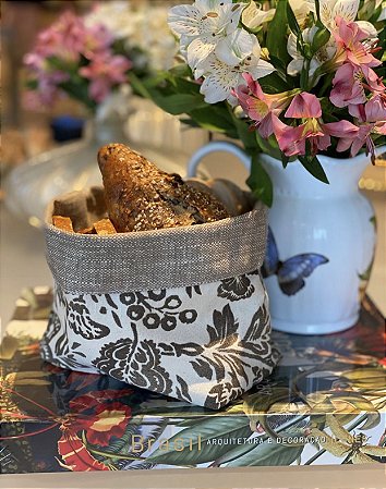 CESTA PARA PÃES / PANNIER FRIDA AREIA