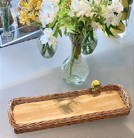 PORTA BAGUETE VIME NATURAL - LIMÃO SICILIANO - 40cm