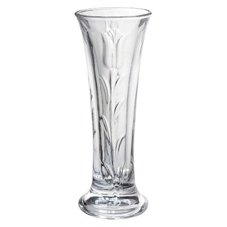 VASO DE VIDRO ROSE 6X15CM