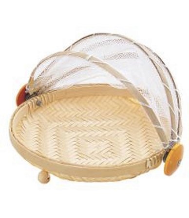CESTA PARA PÃO E BOLO COM COBERTURA - G