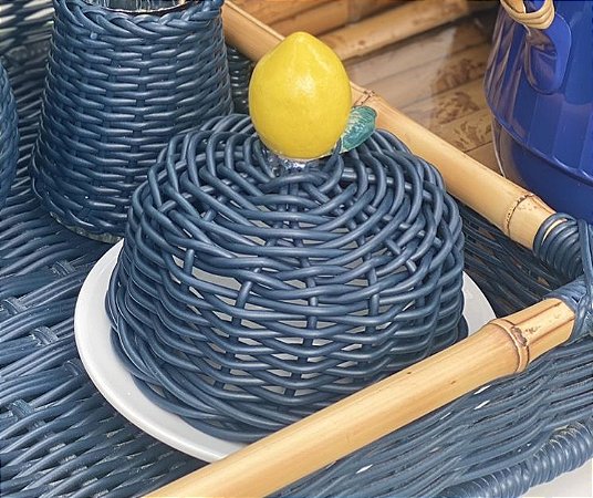 MANTEIGUEIRA LIMÃO SICILIANO - AZUL MARINHO VIME SINTÉTICO