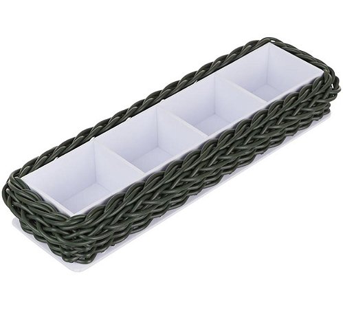 PORTA CHÁ TRANCOSO 4 DIVISÓRIAS - VERDE MUSGO