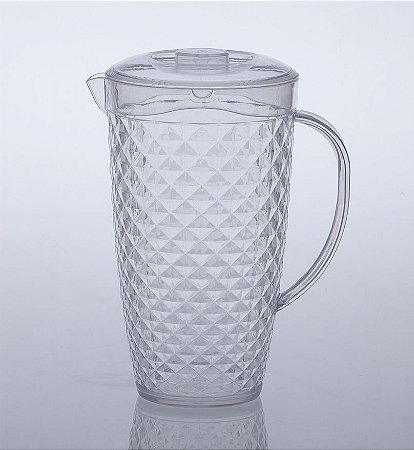 JARRA DE ACRÍLICO DIAMOND COM TAMPA - 3LTS