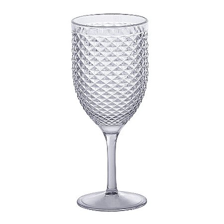 TAÇA PARA ÀGUA DIAMOND DE ACRÍLICO - 480ML (UNIDADE)