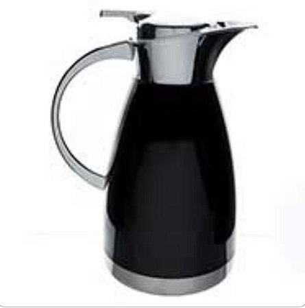 GARRAFA TÉRMICA AÇO INOX  PRETA - 1,5L