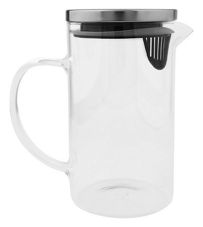 JARRA DE VIDRO COM TAMPA - 1L