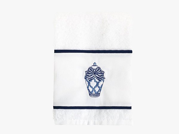 TOALHA BORDADA PARA LAVABO - POTICHE