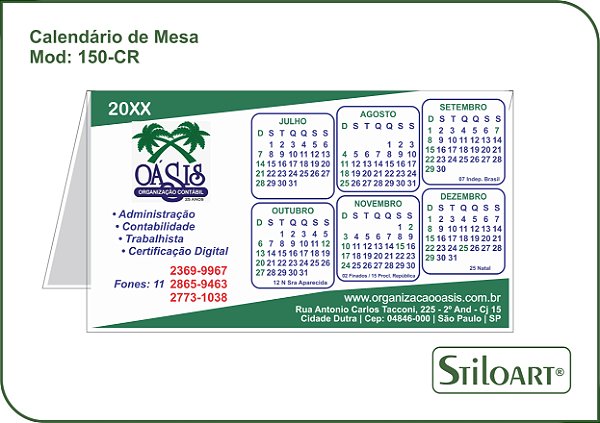 Calendário de Mesa 150-CR