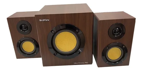 Caixa De Som Subwoofer 2.1 Libra 20w Sp20b Com Bluetooth Cor