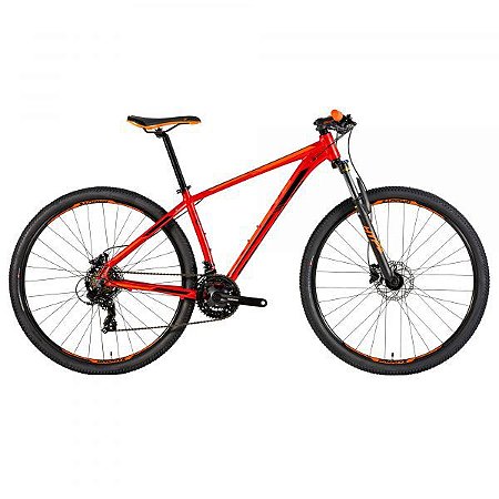 Bicicleta GROOVE Hype 30 21v Hidráulico Vermelha/Laranja/Preta