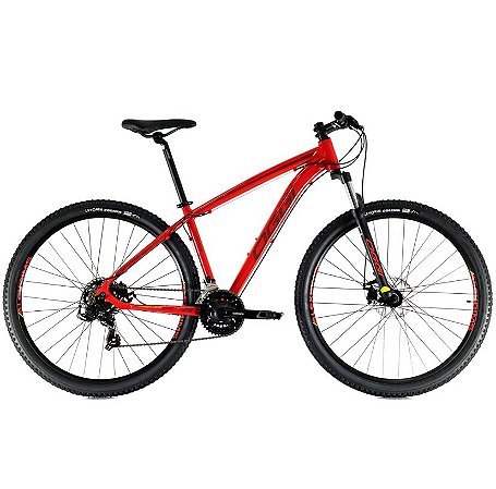 Bicicleta 29 OGGI 21V Hacker Sport Vermelho/Vinho/Amarelo