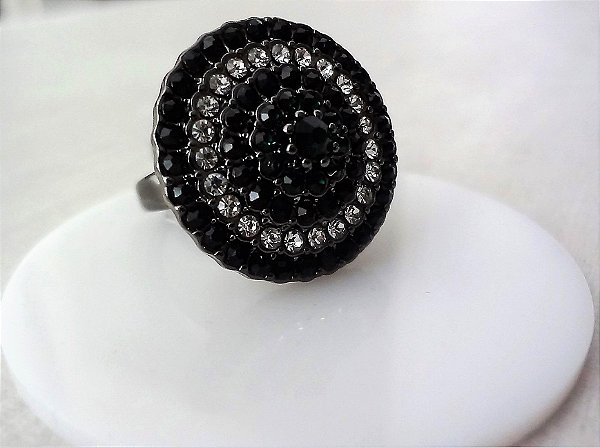 Anel Mandala Negra