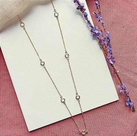 Colar Valéria - Banhado Ouro 18k - Antialérgico