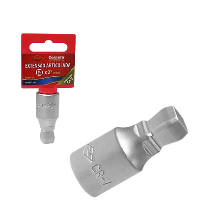 Extensão Manual Abaulada Articulável Para Soquete Pito Cachimbo 1/2x2pol Corneta