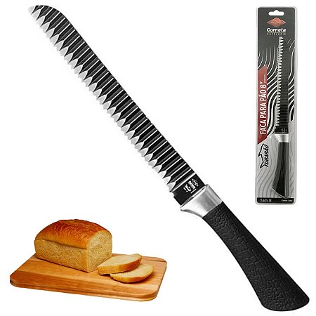 Faca Shark Chef Profissional Pão Bolos 8pol (20cm) Corneta