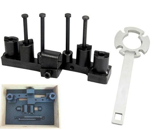 Kit Ferramenta Sincronismo Volvo Por Correia + Chave de Travar Polia - Cr270 + Cr270a